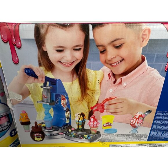 Play-Doh LOT: Kitchen Creations Drizzy Ice Cream Playset & Magical Oven Set With - Picture 6 of 6